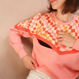 Sweatshirt zum Stillen - Retro Sunset