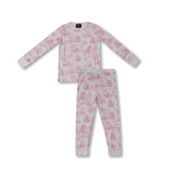 Kinder-PJ-Set Rosa Toile de Jouy