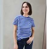 Still-T-Shirt Cobalt-Streifen