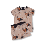 Für Kinder Shortie PJ-Set Safari