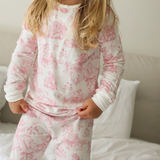 Kinder-PJ-Set Rosa Toile de Jouy