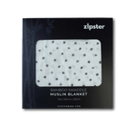 Polka Dot Large Muslin Blanket - Zipster